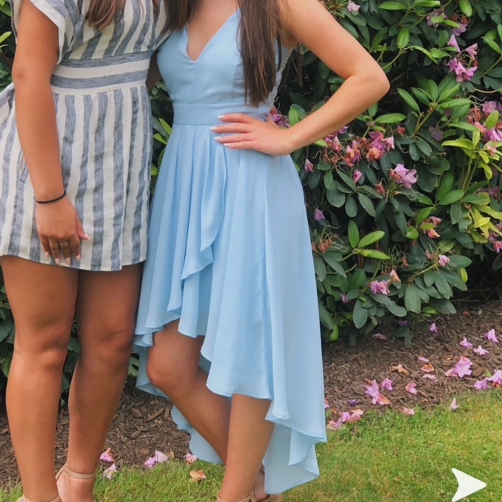 beautiful blue dress